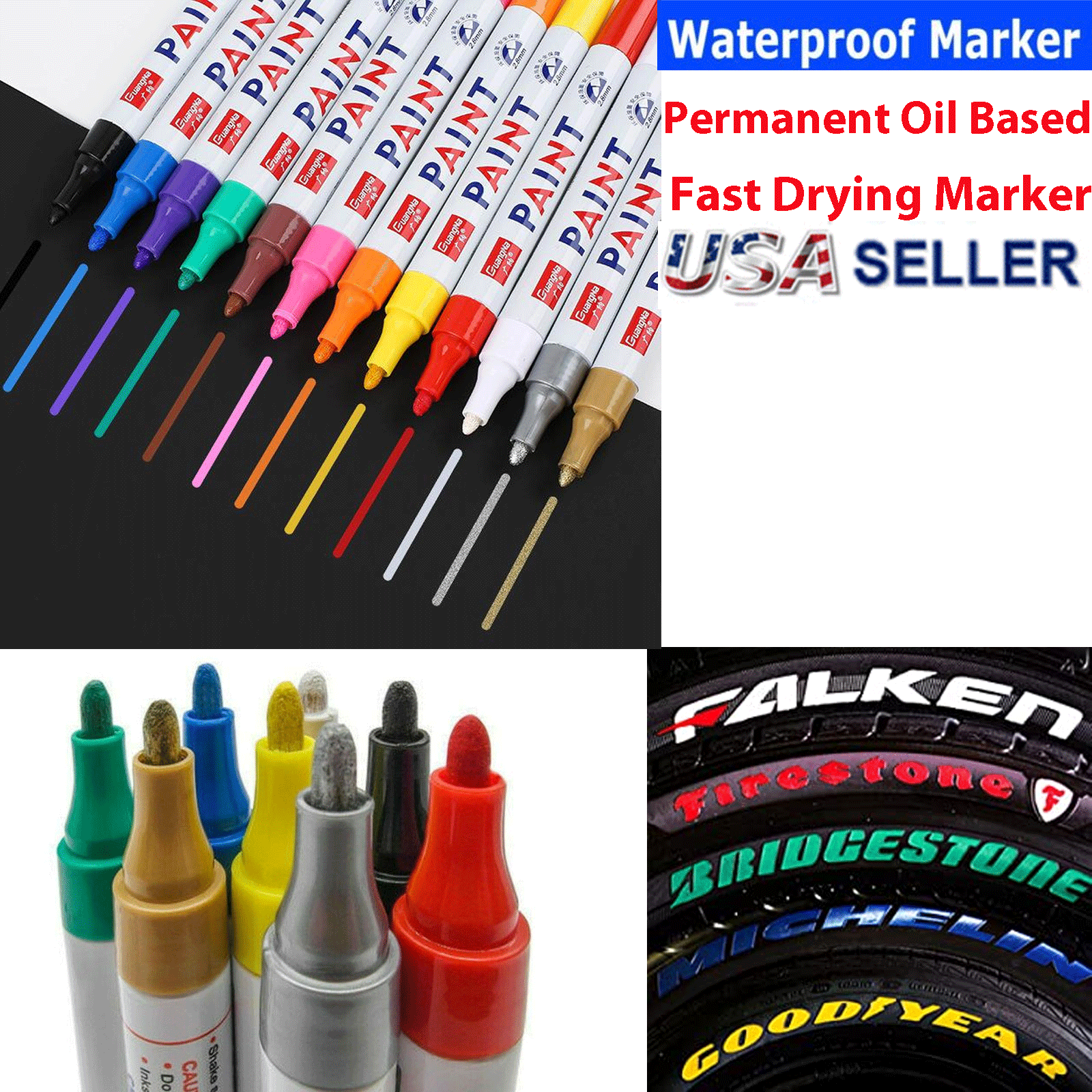 Sharpie Oil Based Paint Markers Primary Colors Fine Tip 5 In Set 37371